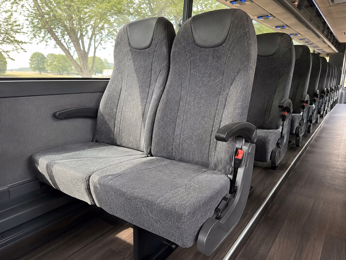 salem charter bus rental interior